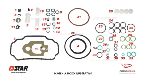 Star Diesel kit de juntas para bomba DP210 DP310, Hay Delphi y Spaco