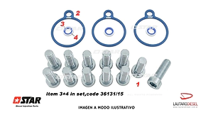 Star Diesel Siemens kit de tornillos de bomba Ranger Fiesta Peugeot