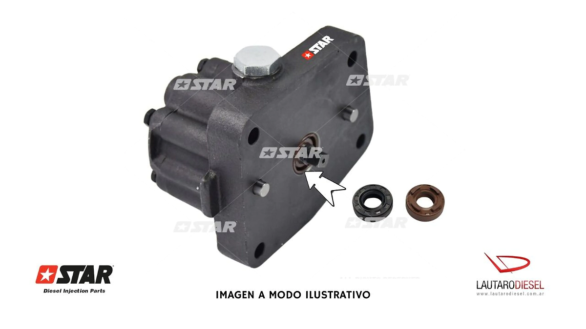 Star kit retenes (2 retenes) para bomba de alimentacion transferencia A ENGRANAJES para bomba 8,3 ISC Ford Cargo 4088866 de bomba 4921431 5476587 3973228 4954200 5311171 4947668  5473199EF 5473199 287
