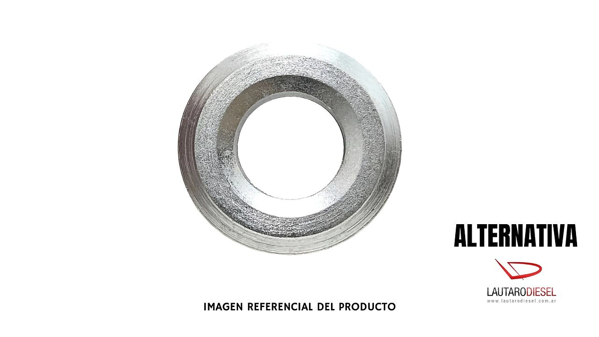 Arandela base inyector apoyo para inyector Denso Hilux 2,4 y 2,8 a partir 2017 3mm aluminio