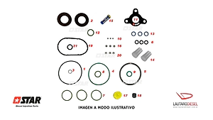 Star diesel kit reparacion bomba CP1H completo con dos retenes para bomba 0445010129 0445010294 0445010196 0445010139