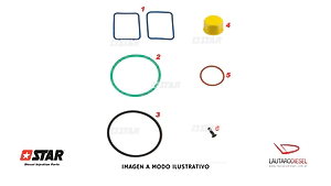 Star Reparacion PLD monobomba 0414799008 0414799017 0414799032 0414799043 60132, SIN tornillos y sin chapa cuadrada, hay Bosch, y Alternativo tambien