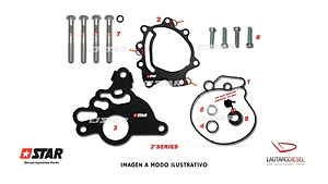Star diesel kit reparacion bomba tandem 2,0 cc F00D00069 03G145209C 03G145209A 03G145209D F009D02804 con reten de 13mm