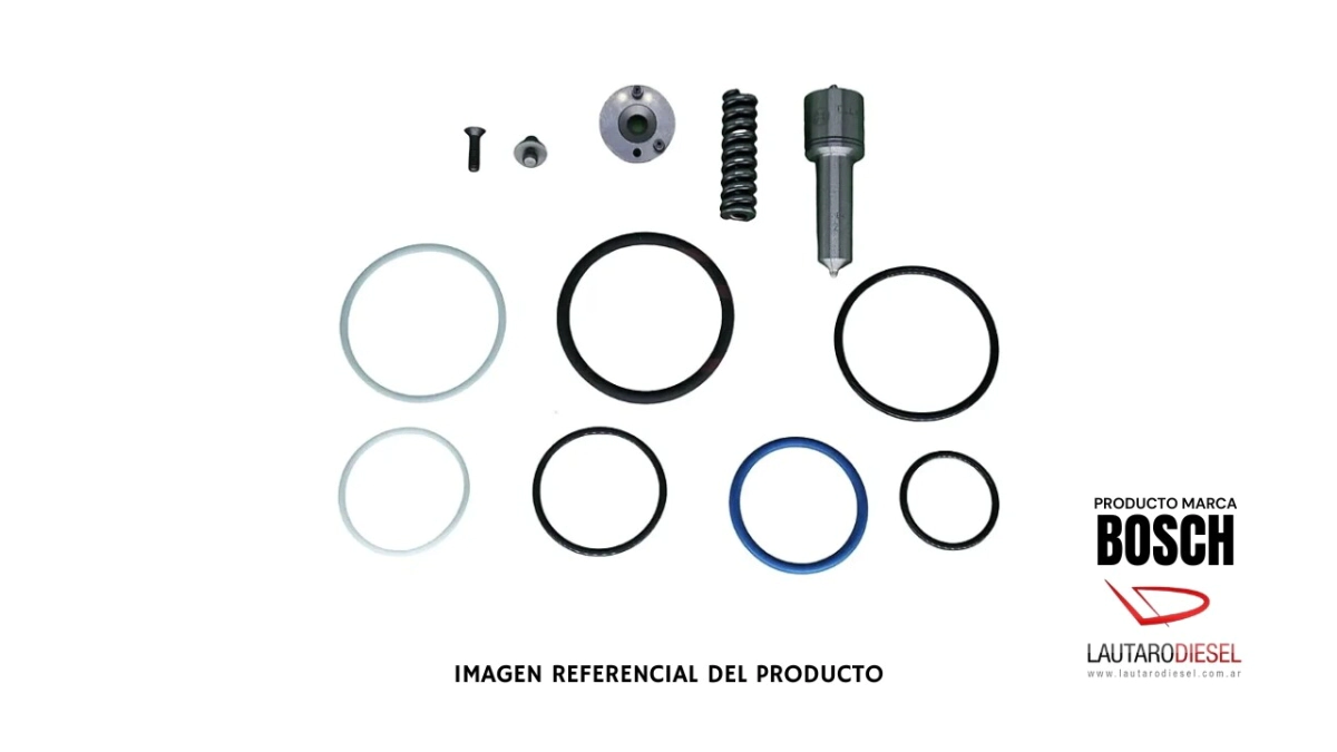 Bosch Kit Tobera 0433172232 148P2232, placa intermedia, pino, orings y resorte para inyector bomba 0414701073 0414701086 0414701088 0414701094 0414701051 0414701072