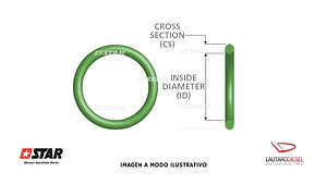 Star Denso oring cuerpo inyector Toyota cabeza 71 72 23670-0E070 23670-09460 23670-0E060 23670-08020