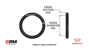 Star oring bomba VE Zexel VRZ 60mm x 2,5mm