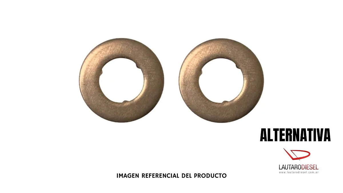 Arandela base inyector apoyo 2,0mm de alto Ranger 3,0 3,2 S10 2,8 MWM  S10 Duramax Denso, 7,5x15,5x2