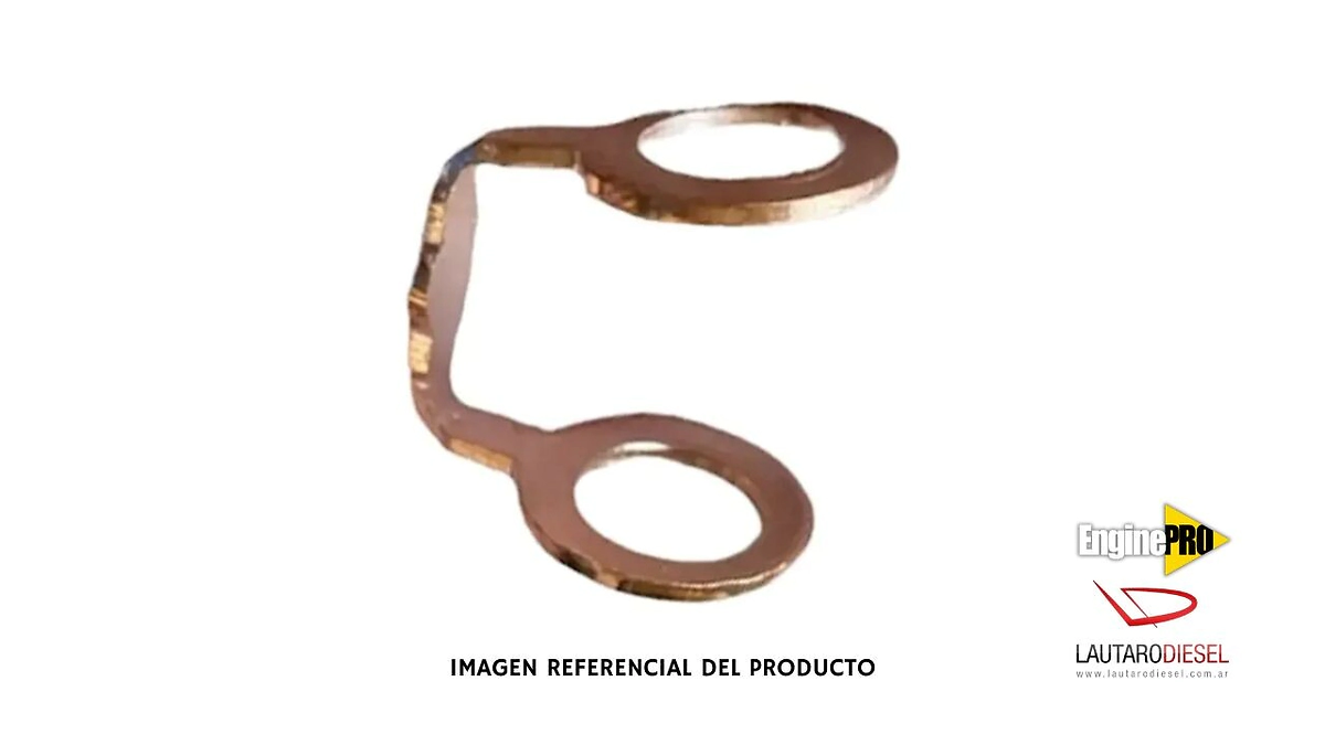 Arandela tipo Anteojo para inyector Denso Hilux 2006 - 2015 2,5 3,0 cobre 8mm agujero interno, hay kit KiTtoyo1