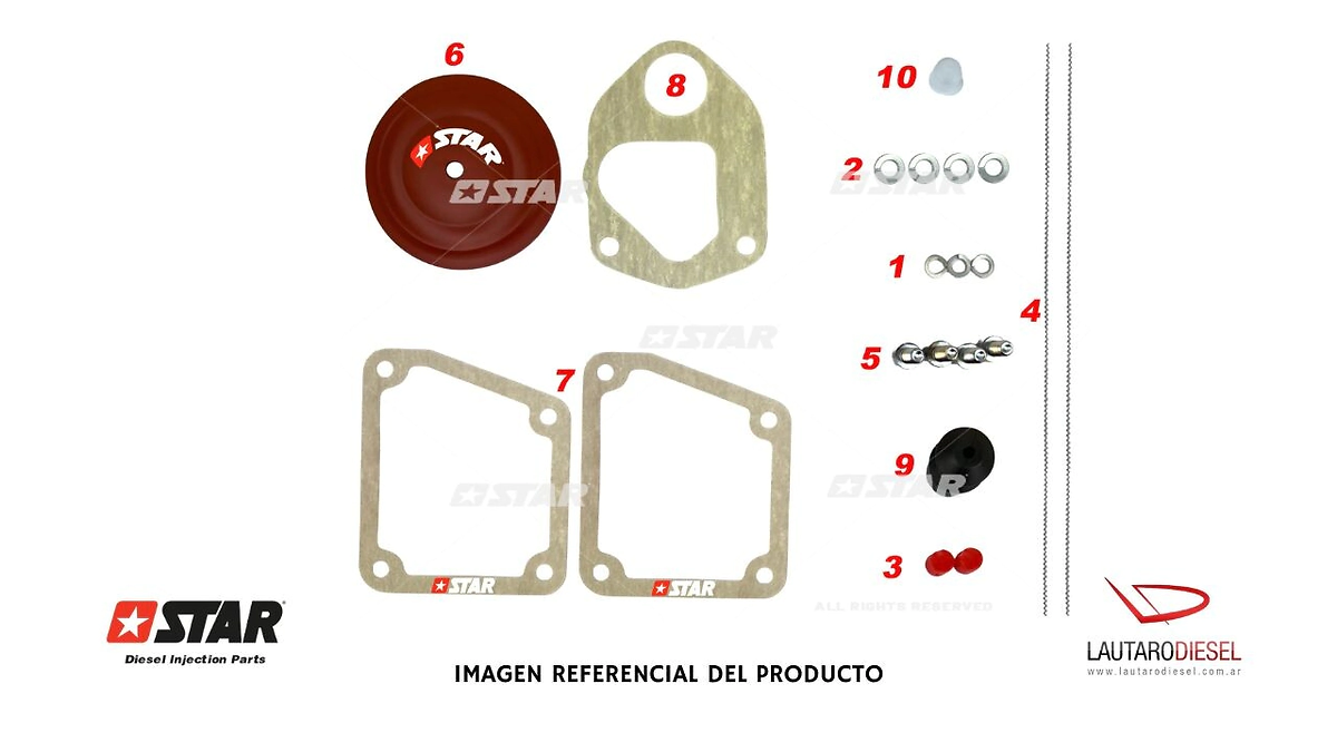 Star diesel kit reparacion TPS con diafragma para Scania Volvo