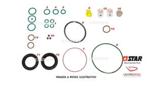 Star diesel kit reparacion bomba BH CP3 MERCEDES 0445010143 0445010346, Spaco 17202