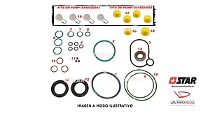 Star diesel kit reparacion juntas con retenes para bomba 0445020093 0445020137 60196