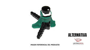 Conector para retorno para inyector Siemens o Bosch 1,6 hdi 308 408 C4 Picasso DOS VIA PRK6043