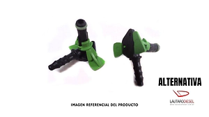 Conector para retorno para inyector Bosch Partner 1,6 hdi 0445110340 UNA VIA PRK6041 UDP-837G2071, hay manguera MAN28