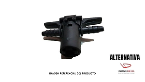 Conector para retorno Bosch Amarok dos vias para iny 0445116035 Piezoelectrico PRK6028A
