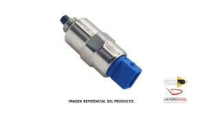 Engine Pro solenoide de pare 12 volt, ficha azul rectangular