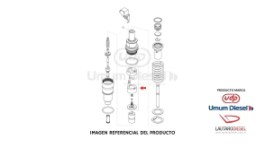 Umum actuador Solenoide EUI E1 Volvo 2 pin 20430583 72060379 20440388, Hay valvula Engine Pro
