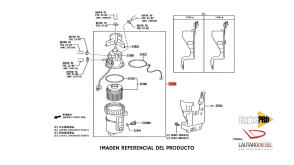 Engine Pro porta filtro para  Toyota Hilux y SW4 con motor 1GD / 2GD 2,4 2,8 del a&ntilde;o 2016 al 2026, incluye filtro 23390-0L070