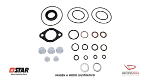 Spaco Kit de juntas bomba Hilux para bomba CON RETEN para bomba 22100-0L060 29400009012 29400009016 9729400-070 22100-0L020. Hay Star (60166) y Engine Pro (HP3)