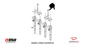 Star diesel tornillo sujecion de brida de inyector 0445116035 0445110369 0445110646 04L130216 04L130216A 43083 T43062