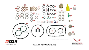 Star diesel kit juntas bomba inyectora VE 0460494152