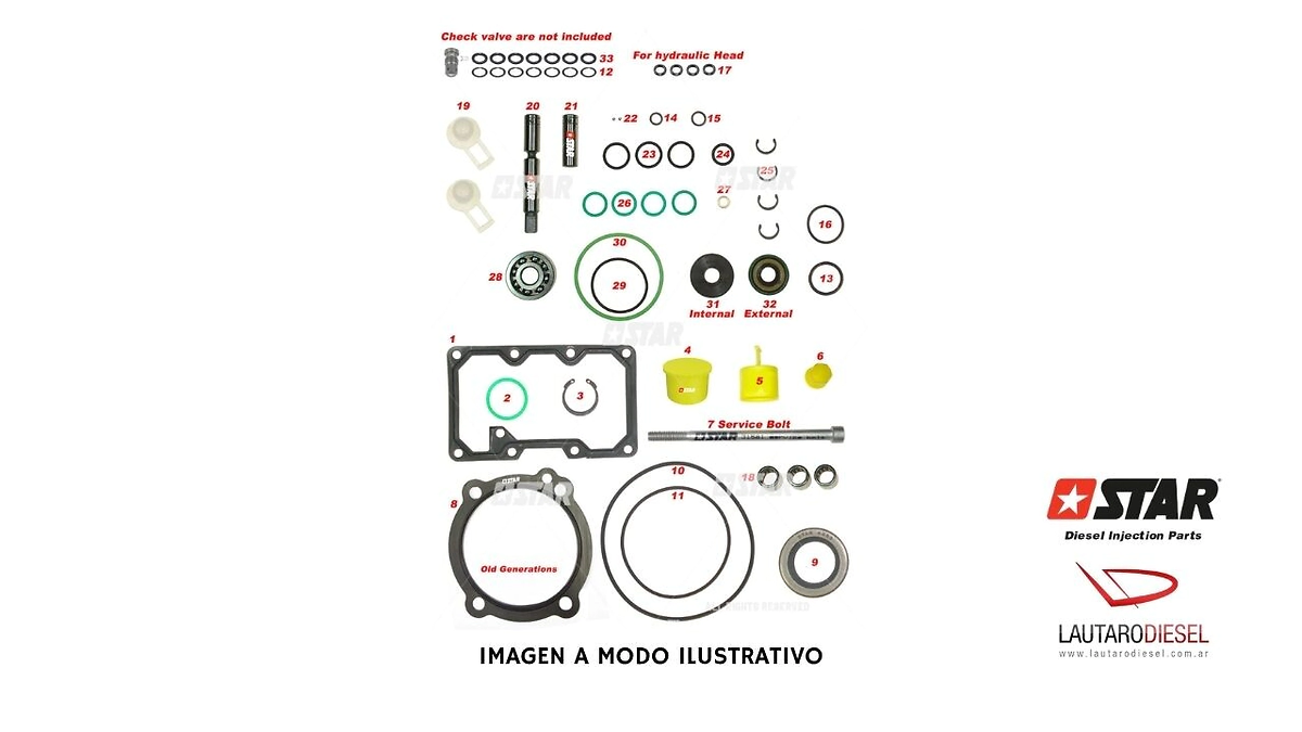 Star Caterpillar CAT Perkins juego de reparacion muy completo para bomba de aceite C7 C9 C9-9 319-0676 3190676 319-0677 3190677 60312 1214908 319-0678 319-0607 319-0676 3190676 , hay kit tornillos de 