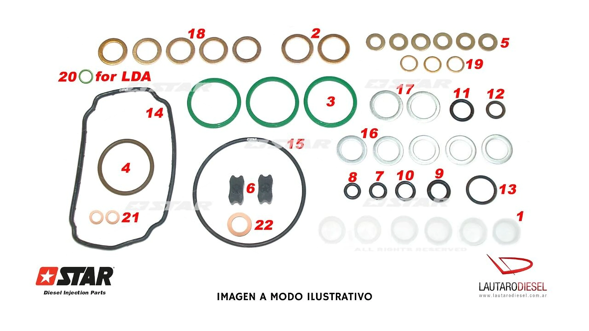 Star Denso kit bomba 146600-1120 9461610423 14642-�..
