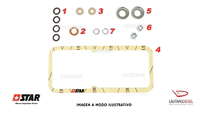 Star Diesel kit de juntas para tapa de bomba DPA