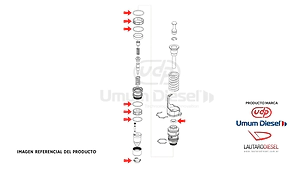 Umum kit de juntas completo con reten para Cummins Scania ISX Hpi QSX 1764365 4062567RX 4062568PX 4062569 4088327D 4088327NX 4088327PX 4088327RX 4088665PX 4954434RX 4088725 4088665, hay Star, Spaco 18