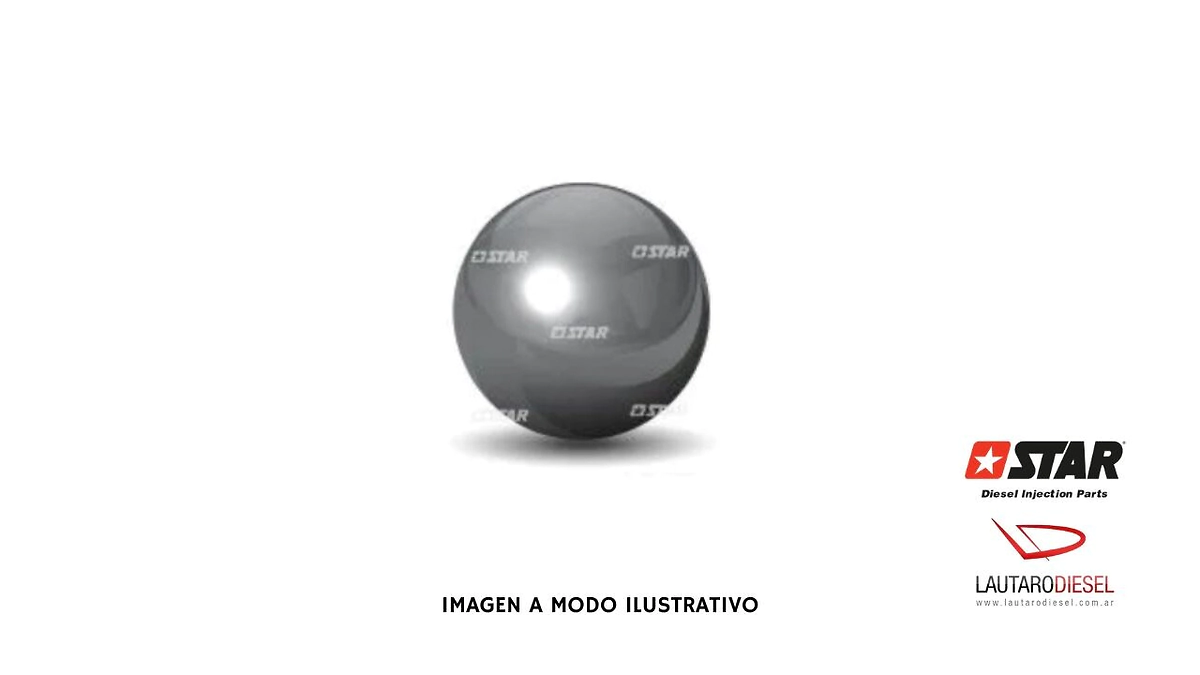 Star bolita de acero 1,34mm, se venden de a 100 unidades 60096/17