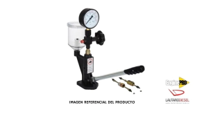 Probador manual de inyectores 0681200502 S60H, con valvula de cierre para combustible hacia el reloj