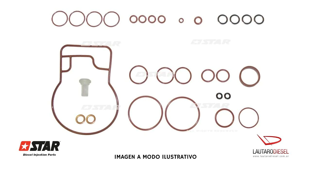 Star Kit de juntas para bomba injectora EPIC Clio Kangoo 1,9, hay Delphi tambien