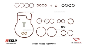 Star Kit de juntas para bomba injectora EPIC Clio Kangoo 1,9, hay Delphi tambien