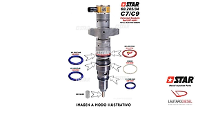 Star Kit oring EXTERNOS para inyector CAT C7 (Hay internos tambien) 263-8218 10R4761