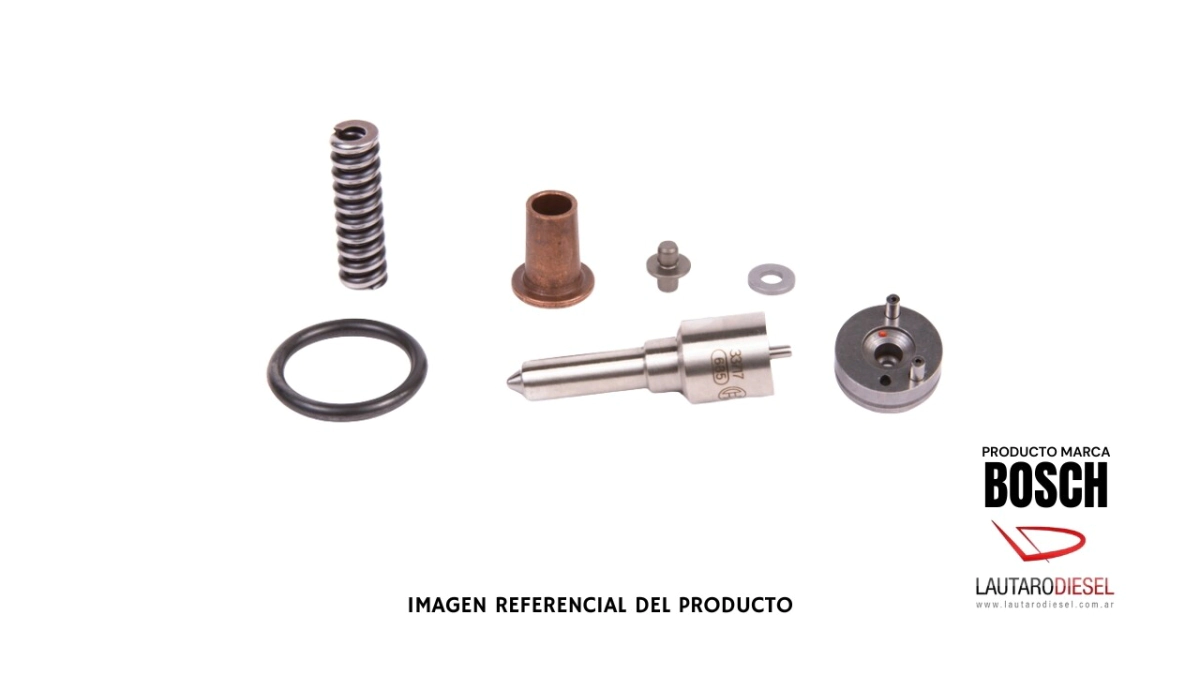 Bosch Kit Tobera pino placa intermedia resorte oring manguito protector para inyector Axor Atego con tobera 0433175485 DSLA146P1730