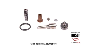 Bosch Kit Tobera pino placa intermedia resorte oring manguito protector para inyector Axor Atego con tobera 0433175485 DSLA146P1730