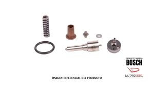 Bosch Kit Tobera pino placa intermedia resorte oring manguito protector para inyector Axor Atego con tobera 0433175485 DSLA146P1730